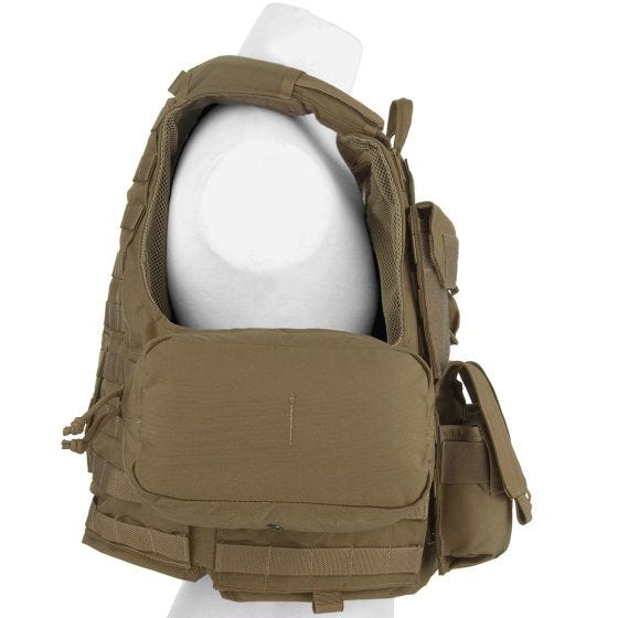 Flyye Chaleco con múltiples bolsillos Force Recon ver. Mar en Coyote Brown