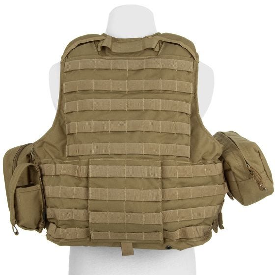 Flyye Chaleco con múltiples bolsillos Force Recon ver. Mar en caqui