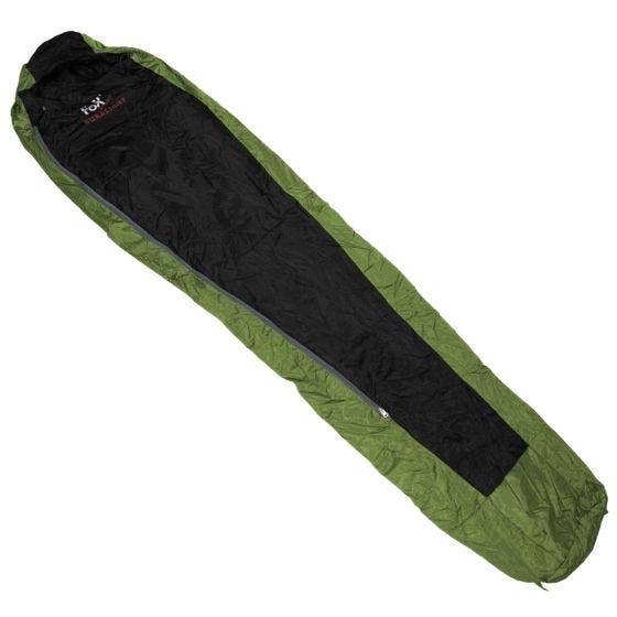 Saco de dormir Fox Outdoor Duralight en OD Green / negro