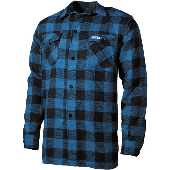 Camisa Fox Outdoor Lumberjack a cuadros en azul / negro