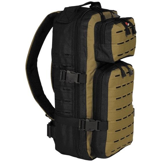 Mochila de asalto o viaje Fox Outdoor en negro / Coyote