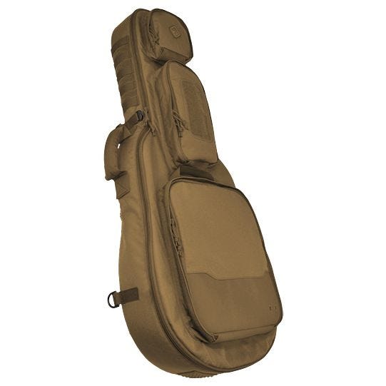 Funda acolchada para fusil con forma de guitarra Hazard 4 Battle Axe en Coyote