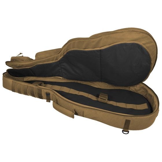 Funda acolchada para fusil con forma de guitarra Hazard 4 Battle Axe en Coyote