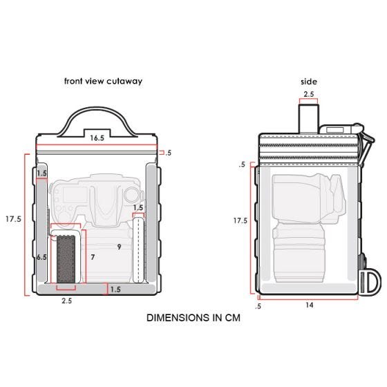 Funda para cámara SLR Hazard 4 Forward Observer con sistema MOLLE en Coyote
