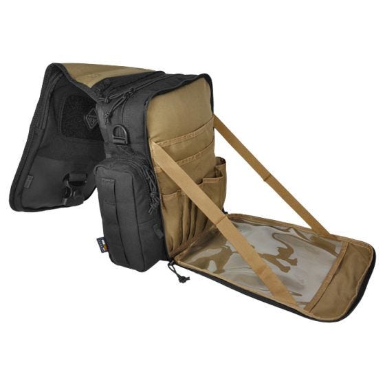 Bolso bandolera para tableta y portátil Hazard 4 de tamaño mini en negro