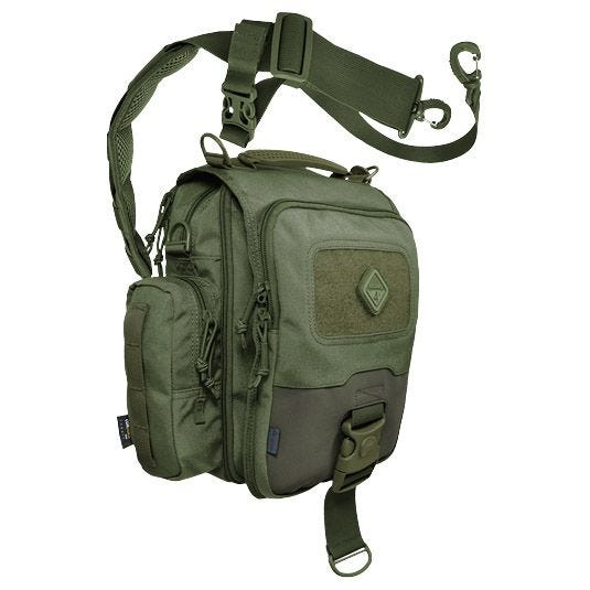 Bolso bandolera para tableta y portátil Hazard 4 de tamaño mini en Olive Drab