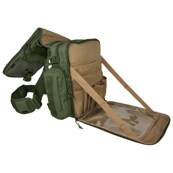 Bolso bandolera para tableta y portátil Hazard 4 de tamaño mini en Olive Drab