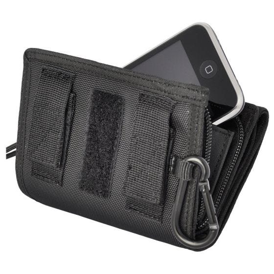 Funda para iPhone con cartera Hazard 4 Mil-iWallet en negro