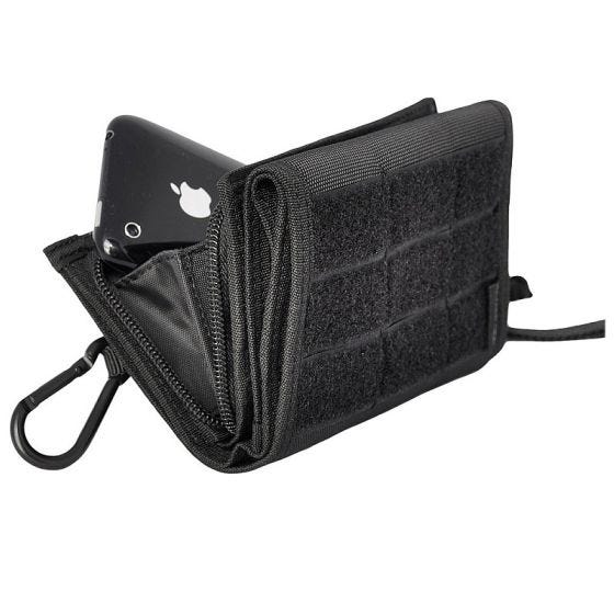 Funda para iPhone con cartera Hazard 4 Mil-iWallet en negro