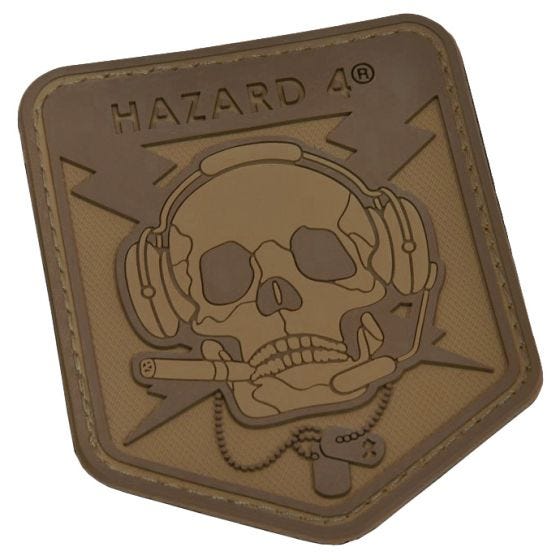 Parche en relieve Hazard 4 Operator Skull con calavera en Coyote