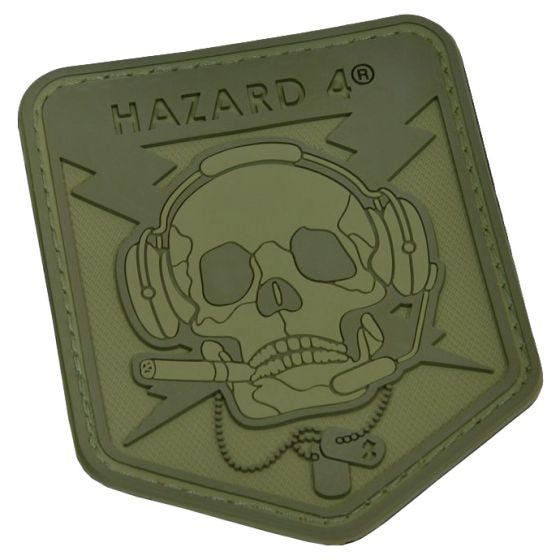 Parche en relieve Hazard 4 Operator Skull con calavera en OD Green