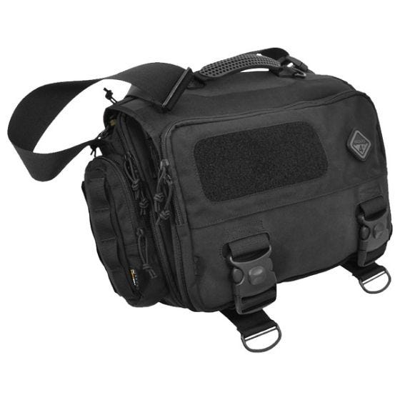 Bolsa bandolera para portátil Hazard 4 Sherman en negro