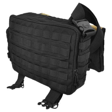 Bolsa bandolera para portátil Hazard 4 Sherman en negro