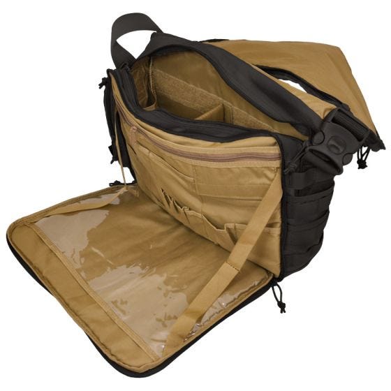 Bolsa bandolera para portátil Hazard 4 Sherman en negro