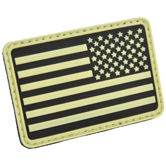 Parche Hazard 4 con bandera de Estados Unidos para el brazo derecho en Glow in the Dark