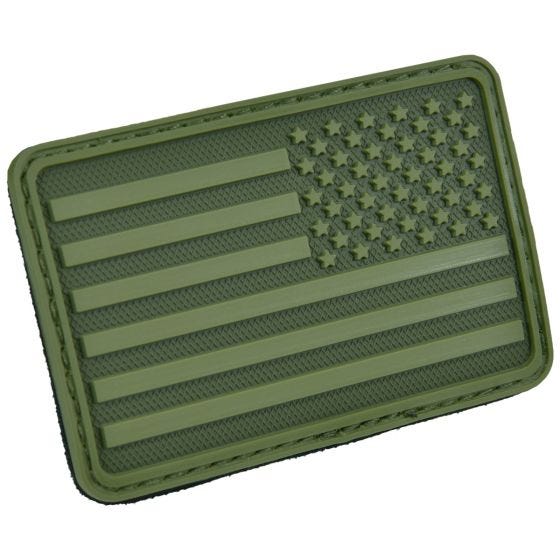 Parche Hazard 4 con bandera de Estados Unidos para el brazo derecho en Olive Green