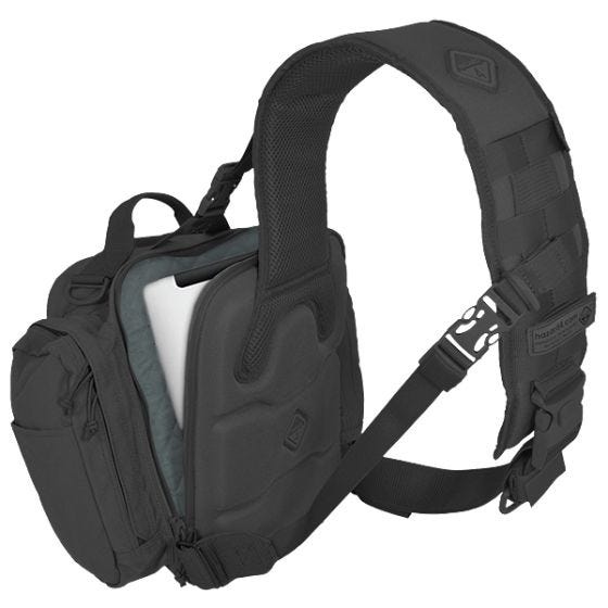 Mochila bandolera para llevar a la espalda o al pecho Hazard 4 Evac Watson en negro