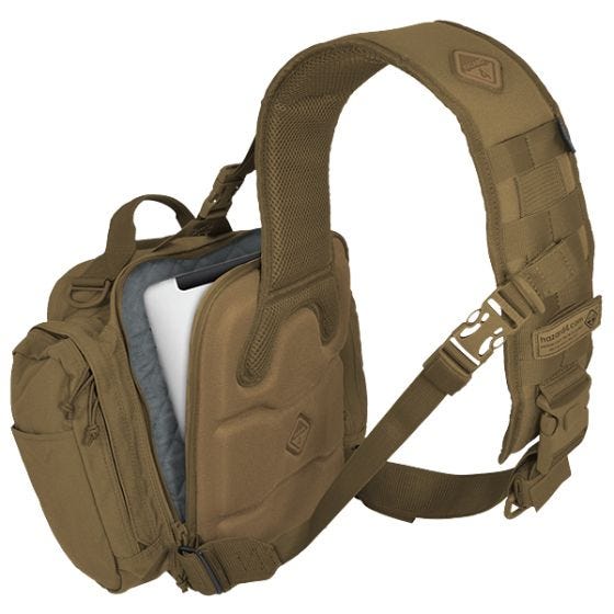 Mochila bandolera para llevar a la espalda o al pecho Hazard 4 Evac Watson en Coyote