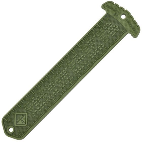 Leyenda para código MORSE y regla compatible con MOLLE Hazard 4 Cheatstick #1 en OD Green
