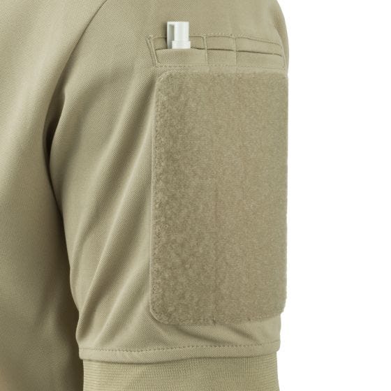 Polo liso de combate Hazard 4 Undervest de secado rápido en Tan