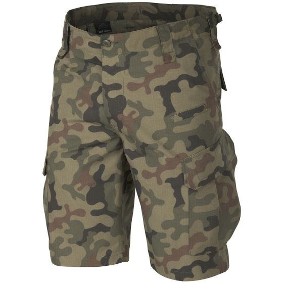 Pantalones cortos Helikon CPU en Woodland polaco