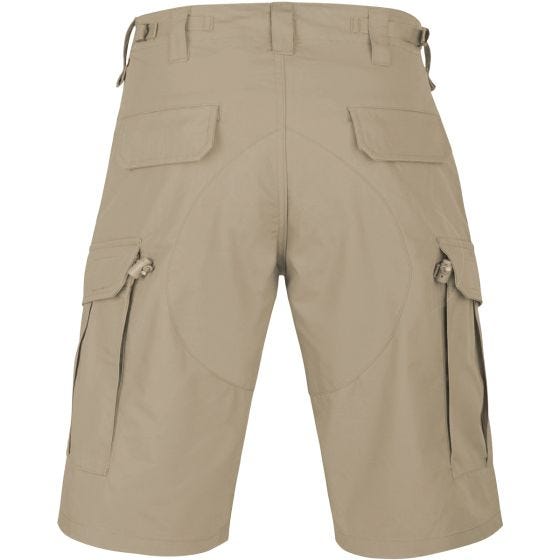 Pantalones cortos de algodón Helikon CPU en caqui
