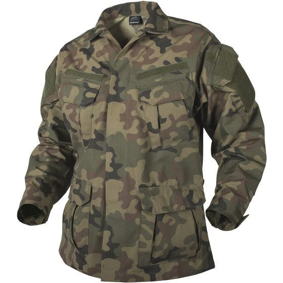 Camisa Helikon SFU NEXT de Ripstop de polialgodón en Woodland polaco