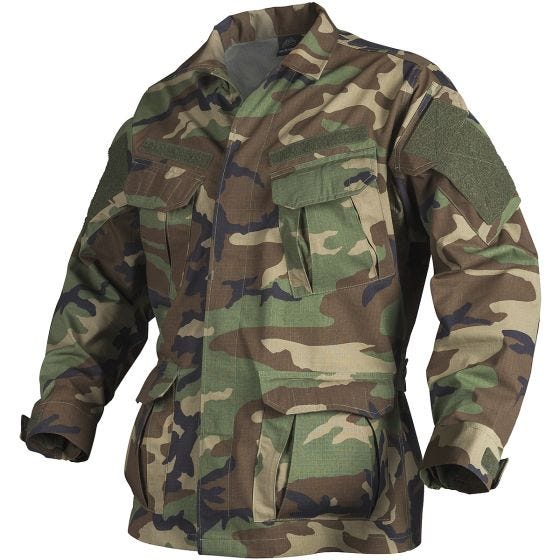 Camisa Helikon SFU NEXT de Ripstop de polialgodón en US Woodland