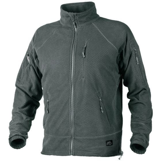 Chaqueta con forro polar de rejilla Helikon Alpha Tactical en Shadow Grey