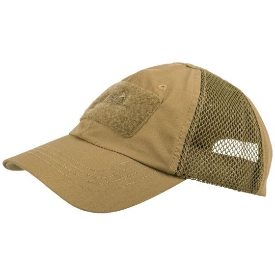 Gorra de béisbol Helikon Tactical con malla en Coyote