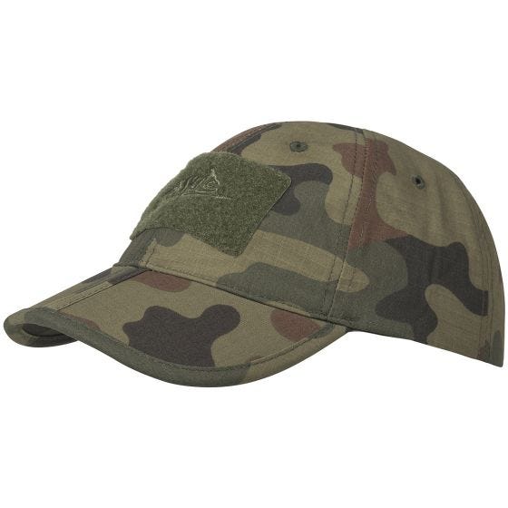 Gorra plegable Helikon en Woodland pulido
