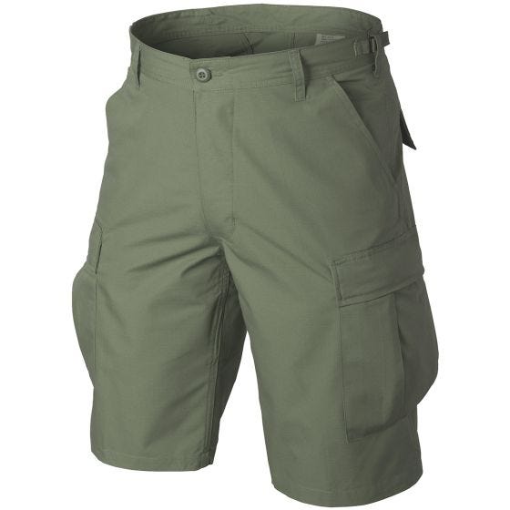 Pantalones cortos Helikon Genuine BDU de Ripstop de algodón en verde oliva