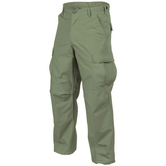 Pantalones Helikon Genuine BDU de Ripstop de polialgodón en verde oliva