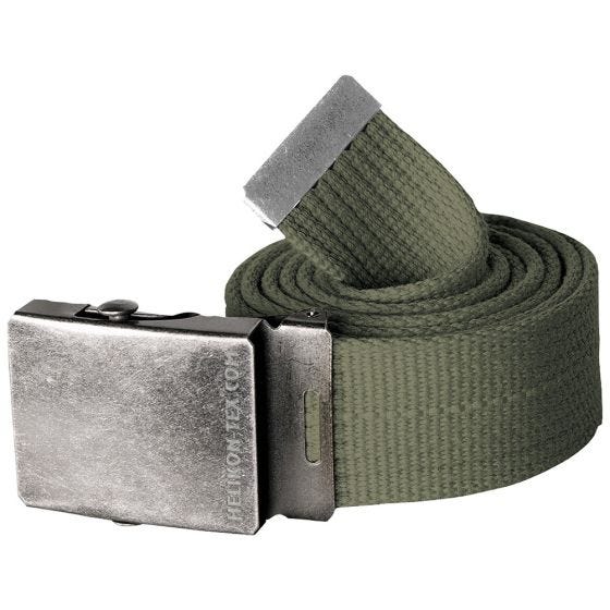 Cinturón de lona Helikon en Olive Green