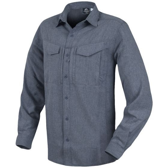 Camisa de manga larga Helikon Defender Mk2 Gentleman jaspeada en negro-gris