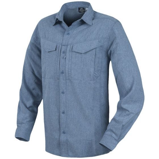 Camisa de manga larga Helikon Defender Mk2 Gentleman Mk2 jaspeada en azul