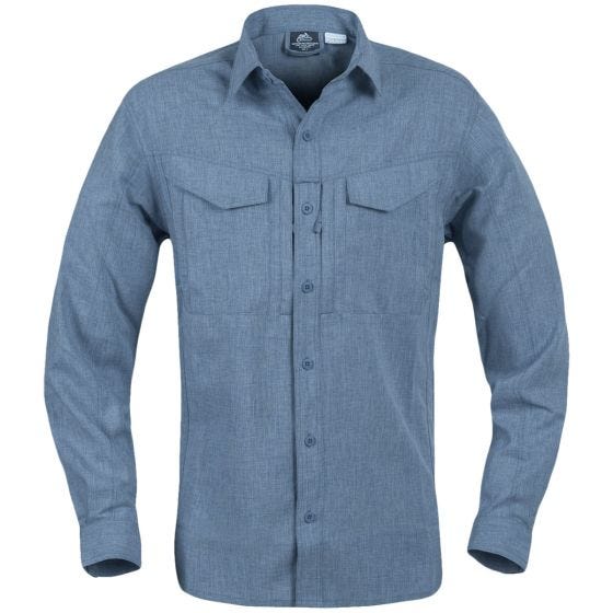 Camisa de manga larga Helikon Defender Mk2 Gentleman Mk2 jaspeada en azul