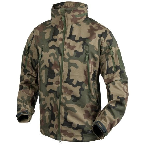 Chaqueta ligera Helikon Gunfighter en Woodland polaco