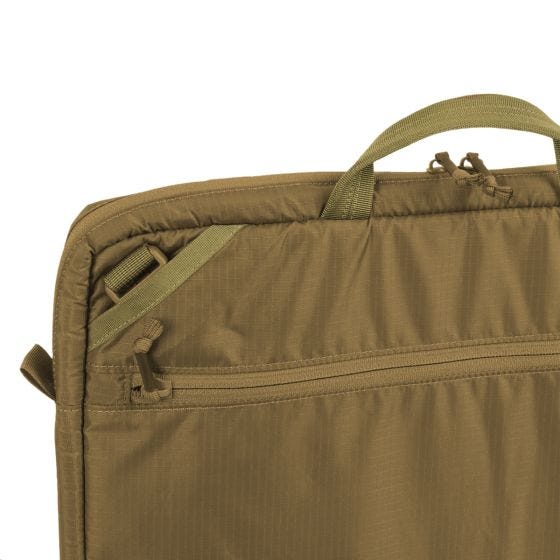 Maletín para portátil Helikon de nailon en Coyote / negro