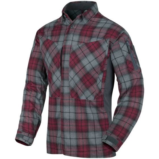 Camisa de franela MBDU Helikon en Ruby Plaid
