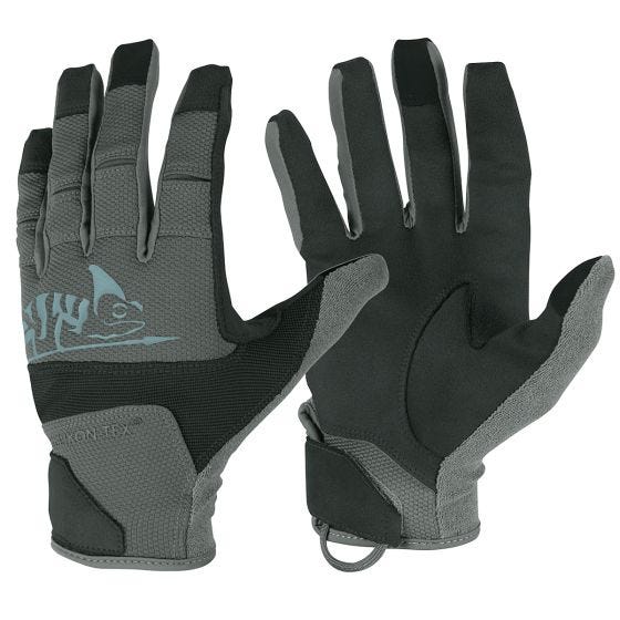 Guantes Helikon Range Tactical Hard en negro / Shadow Grey
