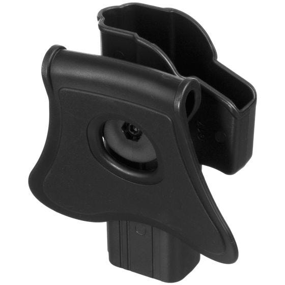 Funda Helikon para pistola Glock 17 con botón de liberación y paleta en negro