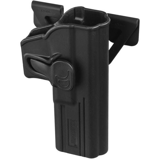 Funda Helikon para pistola Glock 17 con botón de liberación y sistema MOLE en negro