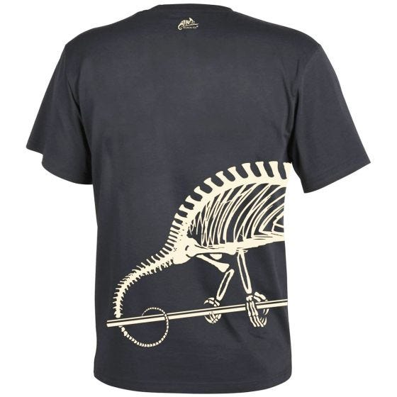 Camiseta con esqueleto completo Helikon en negro