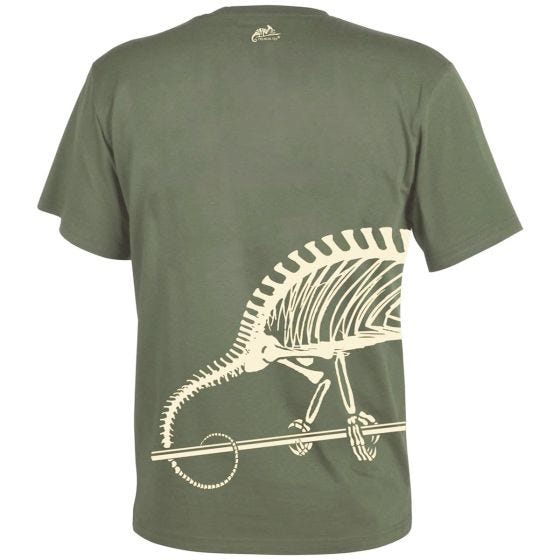 Camiseta con esqueleto completo Helikon en Olive Green
