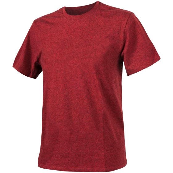 Camiseta Helikon jaspeada en rojo
