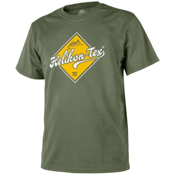Camiseta Helikon Road Sign en Olive Green
