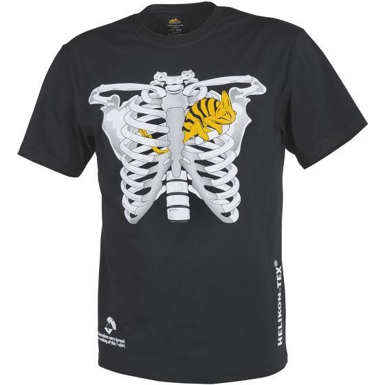 Camiseta Helikon Chameleon in Thorax en negro