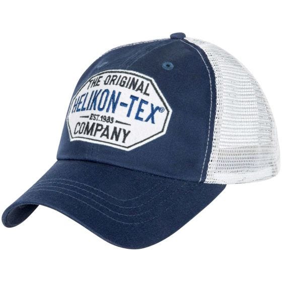Gorra Helikon Trucker Logo twill en azul