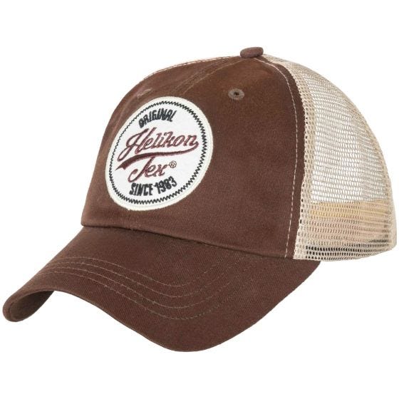 Gorra Helikon Trucker Logo twill en Mud Brown